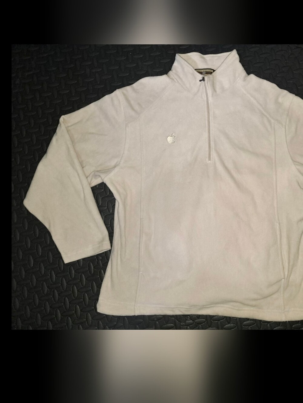 Vintage Womens Apple Employee Qtr Zip Sweater